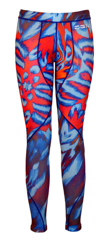 Female gym Compression legging - Zebra